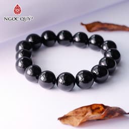 Thumbnail Vòng tay đá Obsidian hạt trơn - Ngọc Quý 1