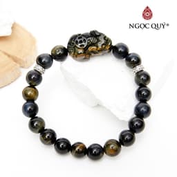 Thumbnail Vòng tay đá mắt hổ phối tỳ hưu tài lộc - Ngọc Quý 1