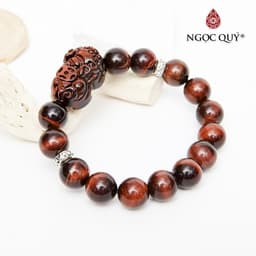 Thumbnail Vòng tay đá mắt hổ phối tỳ hưu tài lộc - Ngọc Quý 3