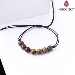 Thumbnail Vòng Trầm Hương thắt dây may mắn phối hạt đá thiên nhiên hạt trầm tốc 8mm - Ngọc Quý 3
