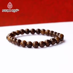 Thumbnail Vòng tay chuỗi hạt Trầm Hương tròn trơn hạt trầm tốc 6mm, 8mm, 10mm - Ngọc Quý 3