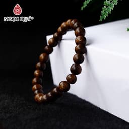 Thumbnail Vòng tay chuỗi hạt Trầm Hương tròn trơn hạt trầm tốc 6mm, 8mm, 10mm - Ngọc Quý 1