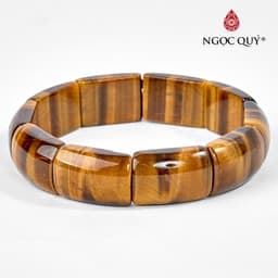 Thumbnail Vòng tay đá thạch anh mắt hổ bản tiger's eye quartz - Ngọc Quý 1