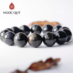 Thumbnail Vòng tay đá mắt hổ xanh đen Tiger's Eye mệnh thủy, mộc - Ngọc Quý 1