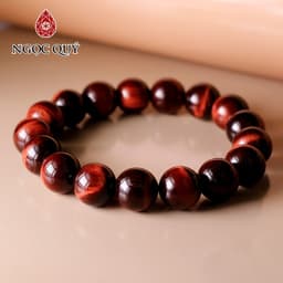 Thumbnail Vòng đá mắt hổ nâu đỏ Tiger's Eye hợp mệnh hỏa & thổ - Ngọc Quý 3