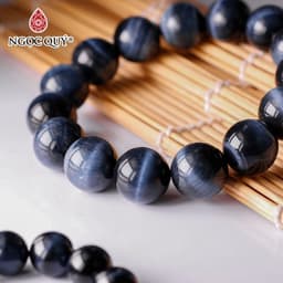 Thumbnail Vòng tay đá mắt hổ xanh đen AAA hợp mệnh thủy & mộc - Ngọc Quý 3