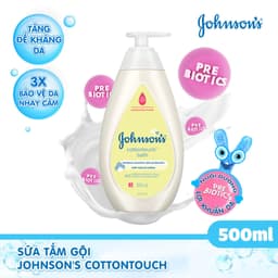 Thumbnail Combo 2 Chai Sữa Tắm Gội Toàn Thân Mềm Mịn Johnson' Baby Bath Cotton Touch 500mlx2 4