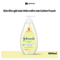 Thumbnail Sữa tắm gội toàn thân mềm mịn Johnson' baby bath Cotton touch 500ml (MỚI) - 100977934 3