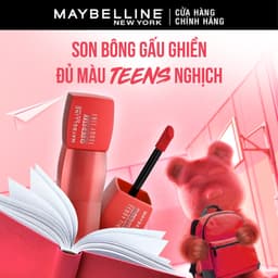 Thumbnail Son Kem Bông Bền Màu Superstay Teddy Tint Maybelline New York 5ml 2