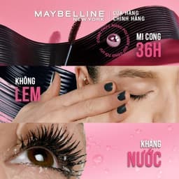 Thumbnail Bộ trang điểm Bút kẻ mắt nước siêu sắc mảnh 36H không trôi Hyper Sharp, Mascara Dài Mi và Cong Mi Hyper Curl Waterproof 2