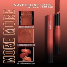 Thumbnail Son Lì Mịn Môi Siêu Nhẹ Cao Cấp Maybelline New York Color Sensational Ultimatte 1.7g 3