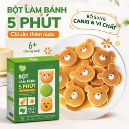 Thumbnail Bột làm bánh Pancake Mămmy làm bữa phụ cho bé chỉ với 5 phút bổ sung vitamin, giàu dinh dưỡng 2