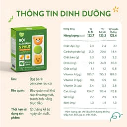Thumbnail Bột làm bánh Pancake Mămmy làm bữa phụ cho bé chỉ với 5 phút bổ sung vitamin, giàu dinh dưỡng 4