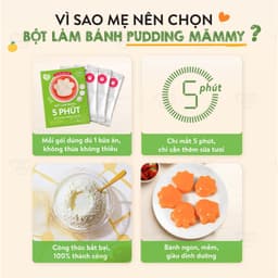 Thumbnail Bột làm bánh Pudding chân gấu Mămmy làm bữa phụ cho bé chỉ 5 phút bổ sung vitamin, hỗ trọ tiêu hóa 3