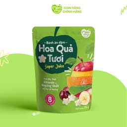 Thumbnail Bánh ăn dặm vị hoa quả tươi Mămmy tan trong miệng, từ trái cây thật giàu vitamin, khoáng chất hỗ trợ đề kháng 25 gram 2