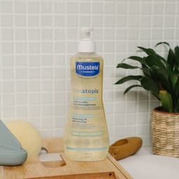 Thumbnail Dầu tắm gội Cho Trẻ Sơ Sinh & Em Bé Da Chàm Thể Tạng Mustela Stelatopia Cleansing Oil 500ml 4