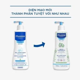 Thumbnail Gel Tắm Gội Cho Trẻ Sơ Sinh & Em Bé Da Thường Mustela 500ml Phiên Bản Mới 4