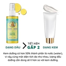 Thumbnail Dầu hữu cơ dưỡng da, massage cho em bé Badger Organic Baby Oil - hạn chế khô da, giúp da ẩm mềm - 118ml 1
