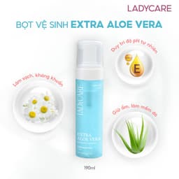 Thumbnail Combo 2 Dung Dịch Vệ Sinh Phụ Nữ Dạng Bọt Ladycare Extra Aloe Vera Da Nhạy Cảm, Duy Trì pH 190ml 3