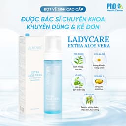Thumbnail Dung Dịch Vệ Sinh Phụ Nữ Dạng Bọt Ladycare Extra Aloe Vera Da Nhạy Cảm, Duy Trì Độ pH Tự Nhiên 190ml 2