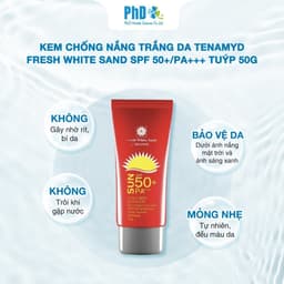 Thumbnail Kem Chống Nắng Trắng Da Tenamyd Fresh White Sand SPF 50+/PA+++ Tuýp 50g 2