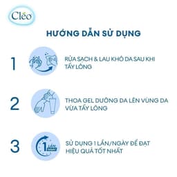 Thumbnail Gel dưỡng da sau tẩy lông Cléo 20g - dưỡng ẩm và dịu da sau tẩy lông 3