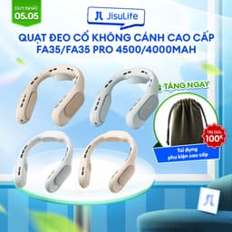 Thumbnail Quạt Đeo Cổ Không Cánh Cao Cấp JISULIFE FA35/FA35 Pro 4500/4000mAh | Gió Mát 360° | Sử Dụng Đến 20h | Bảo Hành 12 Tháng 1