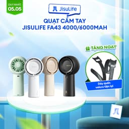 Thumbnail Quạt Cầm Tay Mini JISULIFE FA43 4000/6000mAh | 5 Cấp Gió Siêu Mát | Sử Dụng Lên Đến 12H | Bảo Hành Chính Hãng 12 Tháng 1