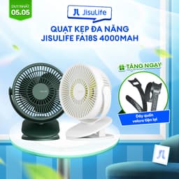 Thumbnail Quạt Kẹp Đa Năng Jisulife FA18S Cao Cấp Mát 360 Độ | Pin 4000mAh Sạc Nhanh Sử Dụng Đến 16h | Chính Hãng - BH 12 Tháng 1