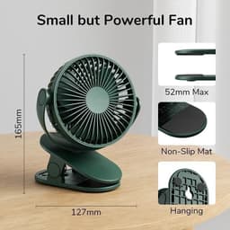 Thumbnail Quạt Kẹp Đa Năng Jisulife FA29A Cao Cấp Mát 360 Độ | Pin 4000mAh Sạc Nhanh Sử Dụng Đến 12h | Chính Hãng - BH 12 Tháng 4