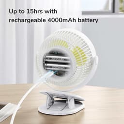 Thumbnail Quạt Kẹp Đa Năng Jisulife FA18S Cao Cấp Mát 360 Độ | Pin 4000mAh Sạc Nhanh Sử Dụng Đến 16h | Chính Hãng - BH 12 Tháng 4