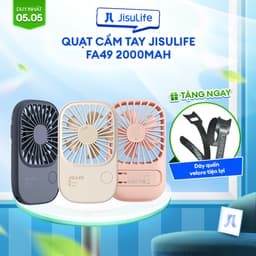 Thumbnail Quạt Mini Cầm Tay Jisulife FA49 2000mAh Nhỏ Gọn - Siêu Mỏng - Dễ Thương - Chính Hãng - Bảo Hành 12 Tháng 1