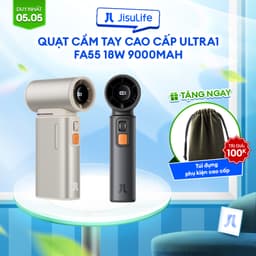 Thumbnail Quạt Cầm Tay Cao Cấp 9000mAh JISULIFE FA55 Ultra1 Sạc Nhanh 18W | 100 Cấp Gió | Sử Dụng 1H-6H | Bảo Hành Chính Hãng 12T 1
