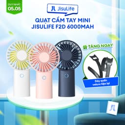 Thumbnail Quạt Cầm Tay Mini JISULIFE F2D ABS 6000mAh - Sạc Nhanh - Sử Dụng Lên Đến 30H Chính Hãng - Bảo Hành 12 Tháng 1