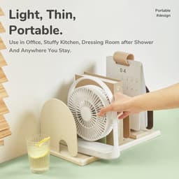 Thumbnail Quạt Để Bàn Tích Điện JISULIFE FA19 ABS Xoay 330 Độ - Pin 4000mAh Sử Dụng Lên Đến 15H Chính Hãng - Bảo Hành 12 Tháng 4
