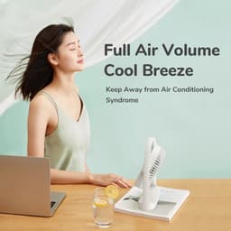 Thumbnail Quạt Để Bàn Tích Điện JISULIFE FA19 ABS Xoay 330 Độ - Pin 4000mAh Sử Dụng Lên Đến 15H Chính Hãng - Bảo Hành 12 Tháng 3
