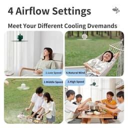Thumbnail Quạt Trần Tích Điện Di Động JISULIFE FA16 8000mAh | Remote Điều Khiển Từ Xa | Sử Dụng Lên Đến 25H | Bảo hành 12 Tháng 4