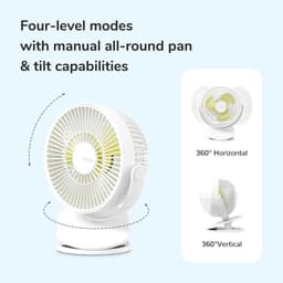 Thumbnail Quạt Kẹp Tích Điện Cao Cấp JISULIFE FA18S Pin 4000mAh | Xoay 360 Độ | Sử Dụng Lên Đến 16H | Bảo Hành Chính Hãng 12 Tháng 4