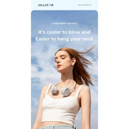 Thumbnail Quạt Tích Điện Đeo Cổ JISULIFE FA25 1800mAh | 4 Cấp độ Gió | Uốn Dẻo Linh Hoạt | Sử dụng Tới 12H - Bảo Hành 12 Tháng 2