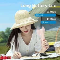 Thumbnail Quạt Cầm Tay Mini 3 Trong 1 JISULIFE F8 2000mAh Tích Hợp Sạc Dự Phòng, Đèn Pin Siêu Sáng Chính Hãng - Bảo Hành 12 Tháng 2