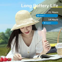 Thumbnail Quạt Cầm Tay Gấp Gọn JISULIFE F8 2000mAh | 2 Cấp Gió | Tích Hợp Sạc Dự Phòng Và  Đèn Pin | Bảo Hành Chính Hãng 12 Tháng 4