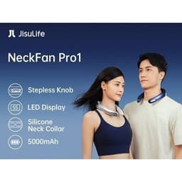 Thumbnail Quạt Đeo Cổ Cao Cấp JISULIFE Pro1 Làm Mát 360 Độ | LED Hiển Thị 100 Cấp Gió | Sử Dụng Đến 17H | Bảo Hành Chính Hãng 12Th 3