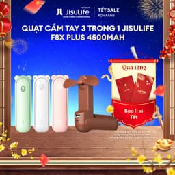 Thumbnail Quạt Cầm Tay Gấp Gọn JISULIFE F8X 4500mAh | 3 Cấp Gió | Tích Hợp Sạc Dự Phòng Và  Đèn Pin | Bảo Hành Chính Hãng 12 Tháng 2
