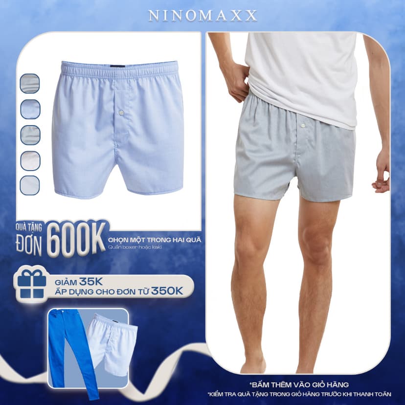 Ảnh Boxer Nam Quần Đùi Bamsilk Chống Nắng UV NINOMAXX 1911044 1