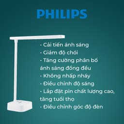 Thumbnail Đèn bàn Philips bảo vệ mắt DSK212 Tilpa PT 5W 4000K -  Điều chỉnh độ sáng, êm dịu cho đôi mắt khỏe đẹp 2