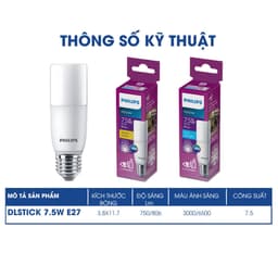 Thumbnail Bóng đèn Philips LED Stick, bảo vệ mắt (01 bóng) 3