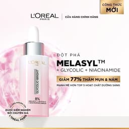 Thumbnail Bộ Serum Glycolic Melasyl 8% [Melasyl+Glycolic+Niacinamide] 30ml & Kem dưỡng ngày đêm mờ thâm nám L'Oreal Paris Glycolic 1