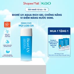 Thumbnail Gel Chống Nắng Màng Nước Dưỡng Ẩm Biore UV Aqua Rich Watery Gel SPF50+/PA++++ 90ml 1