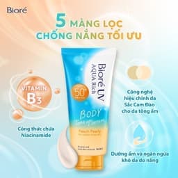 Thumbnail Biore UV Aqua Rich Serum Chống Nắng Dưỡng Thể Nâng Tông Peach Pearly 130ml 3