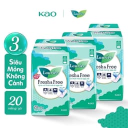 Thumbnail Combo 3 Băng vệ sinh Laurier Fresh & Free Siêu Mỏng 4